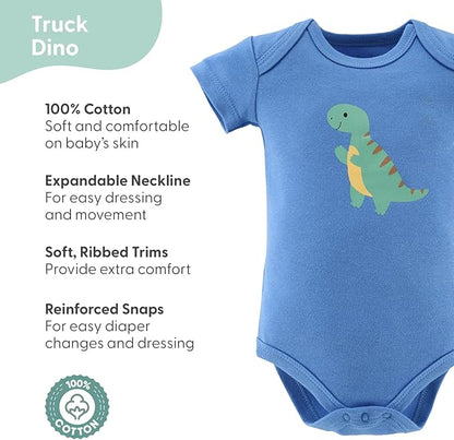 The Peanutshell Baby Boys' Bodysuits, Baby Clothes Boy, Newborn to 24m Baby Body Suits, Infant Boys Outfits, Baby Essentials