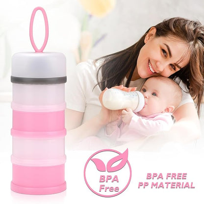 Accmor Baby Formula Dispenser On The Go, Stackable Formula Dispenser Formula Container to Go, Non-Spill Portable Milk Powder Kids Snack Storage Container, BPA Free