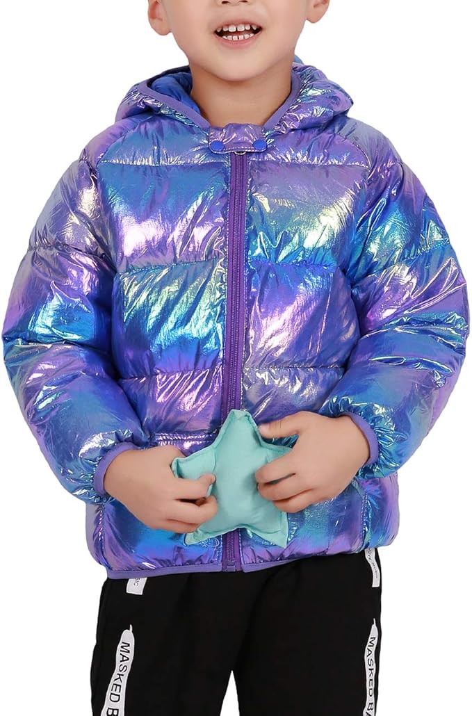 Winter Down Coats for Kids Baby Boys Girls Light Puffer Padded Jacket Bear Hoods Infant Outerwear