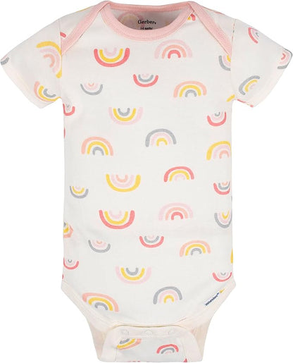 Gerber Unisex Baby 5-Pack Short-Sleeve Onesies