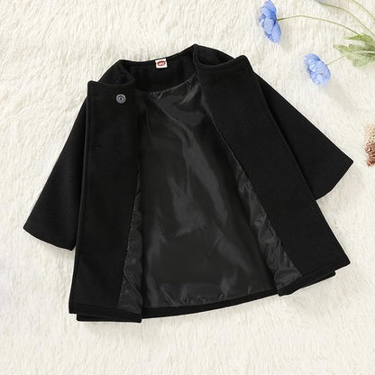 Baby Coats Fall Winter Kid Baby Girl Cloak Button Jacket Clothes Baby Outwear Clothes