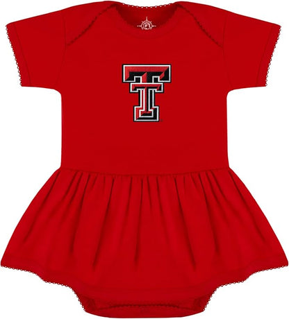 Creative Knitwear College Baby Picot Bodysuit Dress - Team Logo, Multiple Colors, for Baby Girls (0-24 Months)