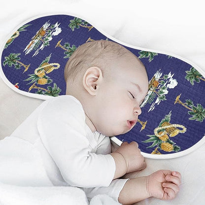 vvfelixl Muslin Burp Cloths Hibiscus Palm Hawaii Music Baby Washcloths for Baby Girl Boys 2 Pack