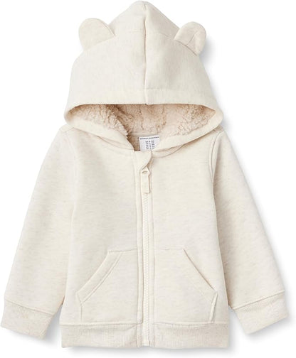 Amazon Essentials unisex-baby Sherpa Lined Full Zipper Hoodie