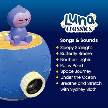 Sleepytime Sloth Figurine Cartridge – 7 Calming Audio-Visual Scenes with Relaxing Music & Nature Sounds | Screen-Free Bedtime Routine for Kids Ages 2–5