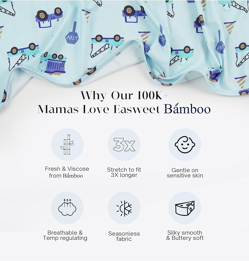 Bamboo Viscose Baby Boy Footie Pajamas, Infant Clothes, 2 Way Zipper Newborn Sleepers