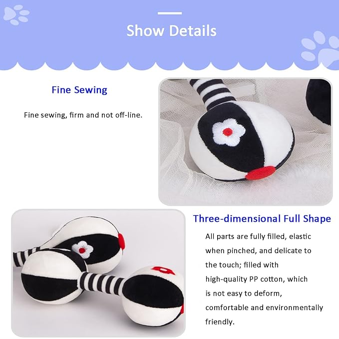 Rattles for Babies 0-6 Months, 2 Pcs Baby Soft Rattles 0-6 Months Early Developmental Hand Grip Toys for Infants Newborn Baby Girls Boys Gift