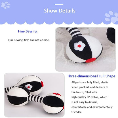 Rattles for Babies 0-6 Months, 2 Pcs Baby Soft Rattles 0-6 Months Early Developmental Hand Grip Toys for Infants Newborn Baby Girls Boys Gift