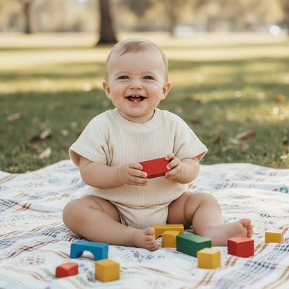 Merqwadd Baby Summer Bubble Romper Infant Boy Girl Short Sleeve Onesie Oversize Cotton T-shirt Bodysuit Top