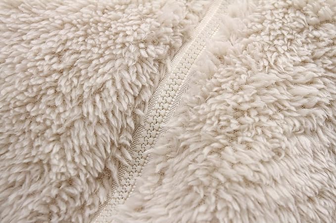 Baby Furry Jumpsuit Infant Bear Onesies Zipper Long Sleeve One-Piece Romper Hoodie Baby Outwear Snowsuit