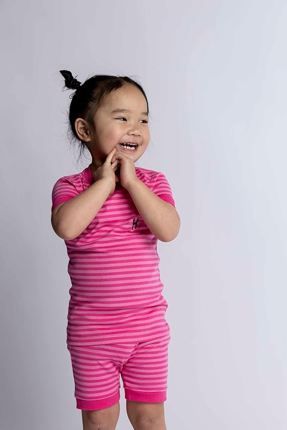 MONICA + ANDY baby-boys Organic Two-piece Shorty Pajama Set