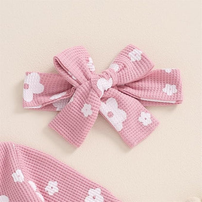 Newborn Baby Girl Fall Winter Outfits Clothes Knit Jumpsuit Ruffle Romper Newborn Coming Home Outfit for Baby Girl