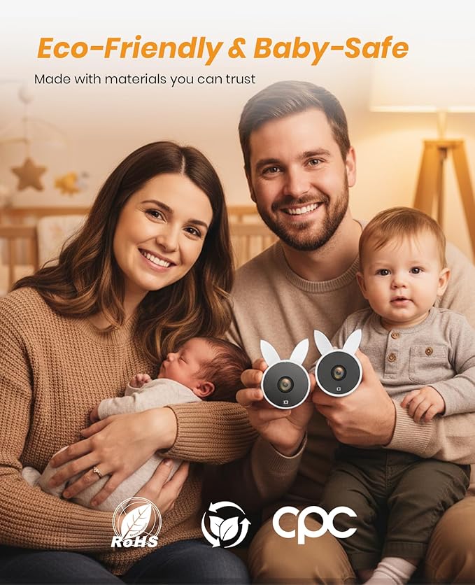 Babyvue USB Car Camera for Baby : 4.5" Baby Car Camera with 1080P Crystal Clear Mirror View, Easy Installation Carseat Rear Facing Moitor for Kids, HD IR Night Vision Backseat Monitor