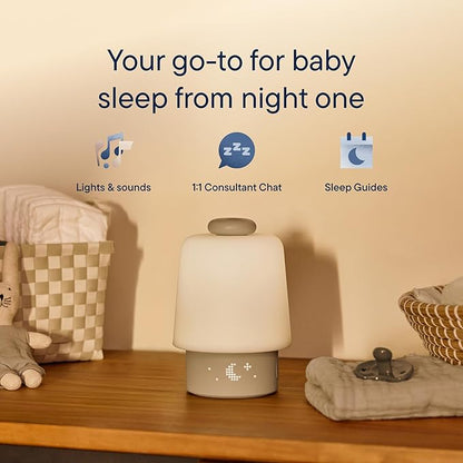 Hatch Baby Sound Machine, Night Light | Hatch Baby Model | Sleep Support | Registry Essential, Routine Builder, Time-to-Rise Alarm Clock, White Noise, Nursery Stories, Toddler Kids (Wi-Fi), Greige