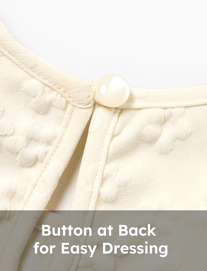 PATPAT Toddler Baby Girls Summer Dresses Spring Clothes Flower Sundress Ruffle Sleeve Bowknot 3-24 Months