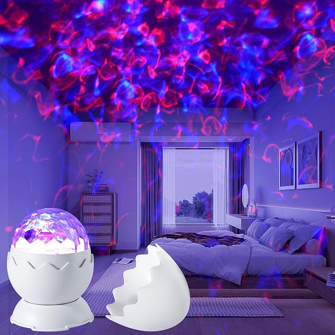 Galaxy Projector for Bedroom, Dinosaur Egg Galaxy Light Projector with Timer and Remote, Nebula Ceiling Night Light for Kids Adults, Room Decor, Christmas Gifts