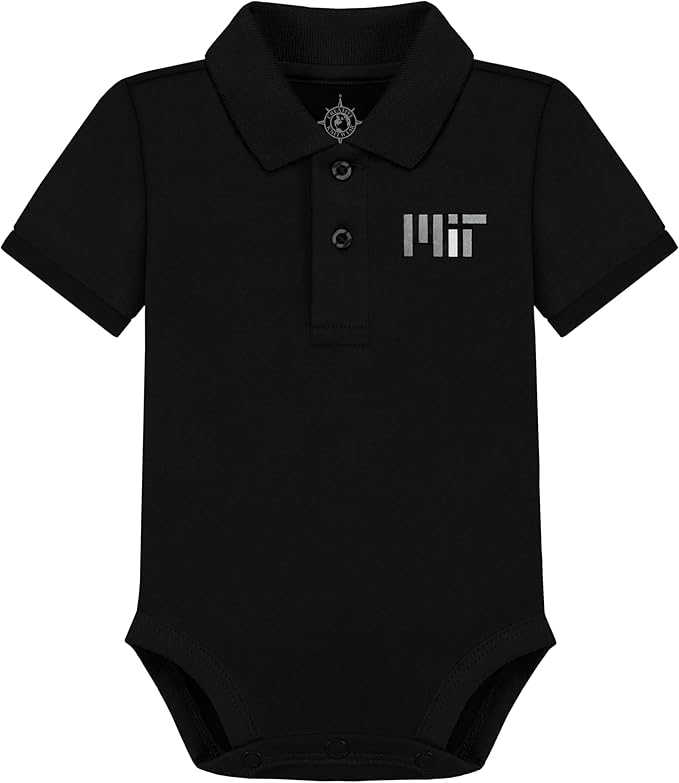 Creative Knitwear College Baby Polo Bodysuit Solid - Team Logo, Multiple Colors, for Boys & Girls (0-12 Months)