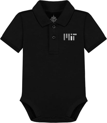 Creative Knitwear College Baby Polo Bodysuit Solid - Team Logo, Multiple Colors, for Boys & Girls (0-12 Months)