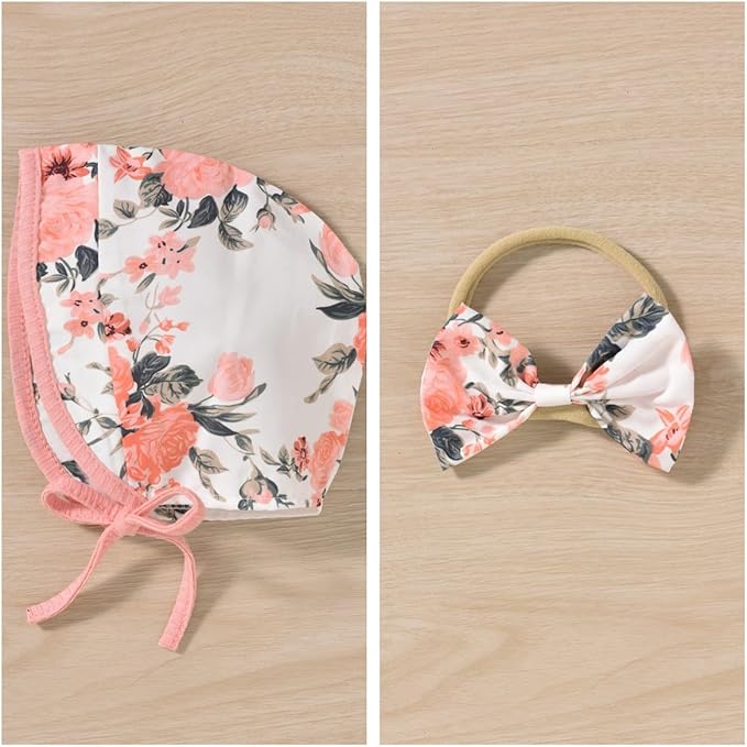 Unutiylo Preemie Newborn Baby Girl Clothes Romper Suspender Dress Fall Winter Outfits Ruffle Long Sleeve Jumpsuit