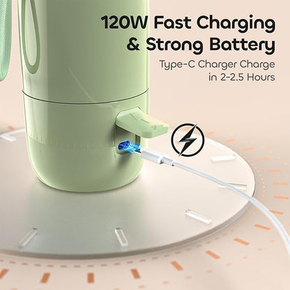 QIBOX Portable Bottle Warmer for Travel - 3Min Fast Heating of Breast Milk and Formula, 36W Fast Charge, 17 Ounces Large Capacity, Baby Bottle Warmer On The Go for Outdoor Airplane and Car