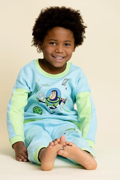 monica + andy Sporty Sweatsuit, 100% Organic Cotton Clothes for Boys & Girls, Outfit Sizes For Kids, Toddler & Infant