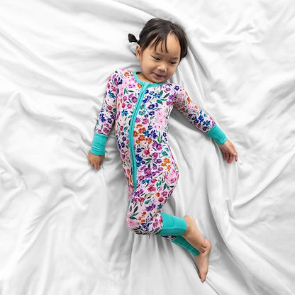 Little Sleepies Pajamas for Baby Boys & Girls, Viscose from Bamboo Baby Pajamas, Preemie & Newborn Sleepers, 2-Way Zipper PJs