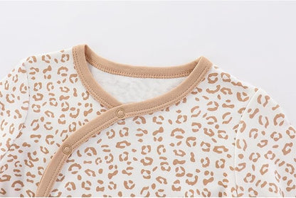 Unisex Baby Boy Girl Footies Rompers Cotton Long Sleeve 3 Pack Infant Jumpsuits 0-12Months Babies' Outfits