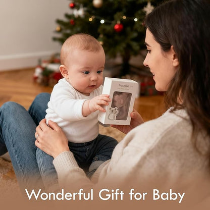 Moonkie Teething Toy Set of 2, Safe & Easy to Hold BPA Free Silicone Teethers, 360° Baby Toothbrush with Suction Base, Teether Toys Best for Babies 6-12 Months (Koala Ether/Sage)