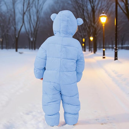 BFUSTYLE Baby Snowsuit 0-24 Months Winter Clothes Infant Boy Girl Puffer Jacket Newborn One Piece Coat with Hooded