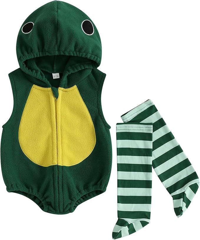 Baby Halloween Costumes Bee/Pumpkin/Ghost Costume Zipper Hooded Sleeveless Romper Stockings Infant Halloween Clothes