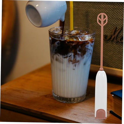 Electric Handheld Milk Powder Mixer Stirring Rod Lightweight Portable Drink Blender for Formula and Home Beverages with Dual Wands Easy to Clean and Use