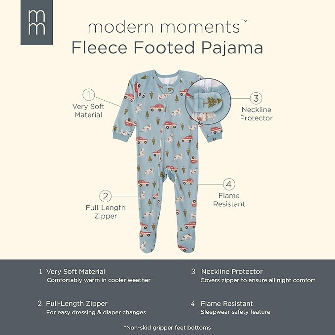 Modern Moments by Gerber unisex-baby Bunny Fleece Blanket Sleeper