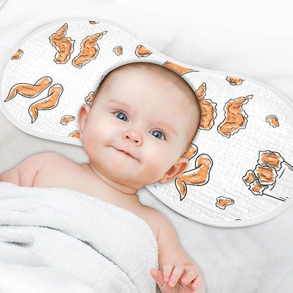 vvfelixl Baby Burp Cloths Chicken Wings Baby Newborn Cotton Burping Cloths Set Baby Washcloths 4 Pack