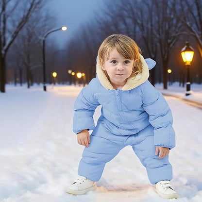 BFUSTYLE Baby Snowsuit 0-24 Months Winter Clothes Infant Boy Girl Puffer Jacket Newborn One Piece Coat with Hooded
