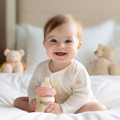 YOHKOH Baby Bottle Nipples for Wide Neck Bottles, 100% Natural Feel Silicone Nipples, BPA-Free (9m+, LL, 4 Counts)