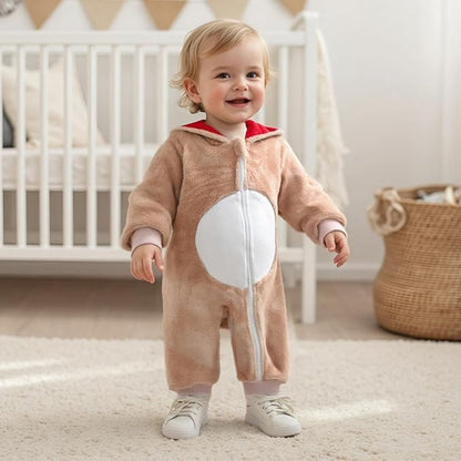 Newborn Baby Boy Girl Clothes Valentines Heart Long Sleeve Romper One Piece Jumpsuit Hoodie Coat Warm Winter Outfits