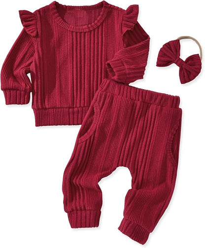 Aalizzwell Infant Baby Girl Fall Winter Outfit
