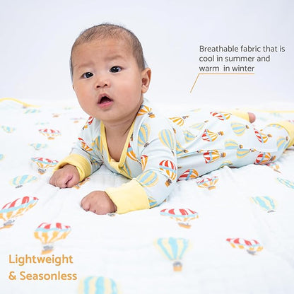 LollyBanks Baby Pajamas, 2-Way Zipper Infant Romper, 95% Viscose Made from Bamboo and 5% Spandex, Baby Sleepers