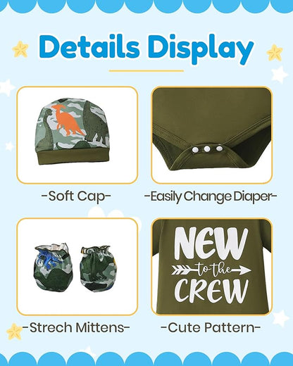 NZRVAWS Newborn Baby Boy Girl Clothes Unisex Preemie Infant Must Have Pants Set Outfits 0-18 Months 20 Pcs Essentials Gift