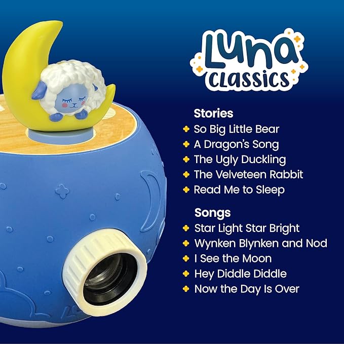 Bedtime Figurine Cartridge – Projects 5 Soothing Stories and 5 Bedtime Songs, Over 30 Minutes of Audio Content | Gift and Toy for Ages 3+