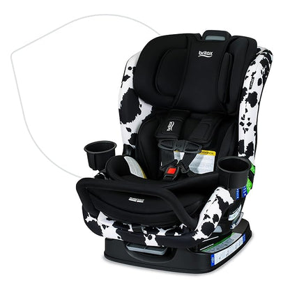 Britax Poplar S Convertible Car Seat, 2-in-1 Car Seat, Slim 17-Inch Design, ClickTight, Cowmooflage