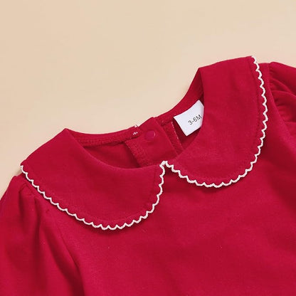 Merqwadd Baby Coming Home Outfit Boy Girl Cotton Long Sleeve Romper Jumpsuit Plain One-Piece Clothes