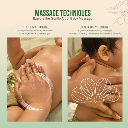 Fagreoo Baby Massage Oil with Goodness of Natural Olive oil enriched with vitamin E, Dermatologically tested, 400 ml