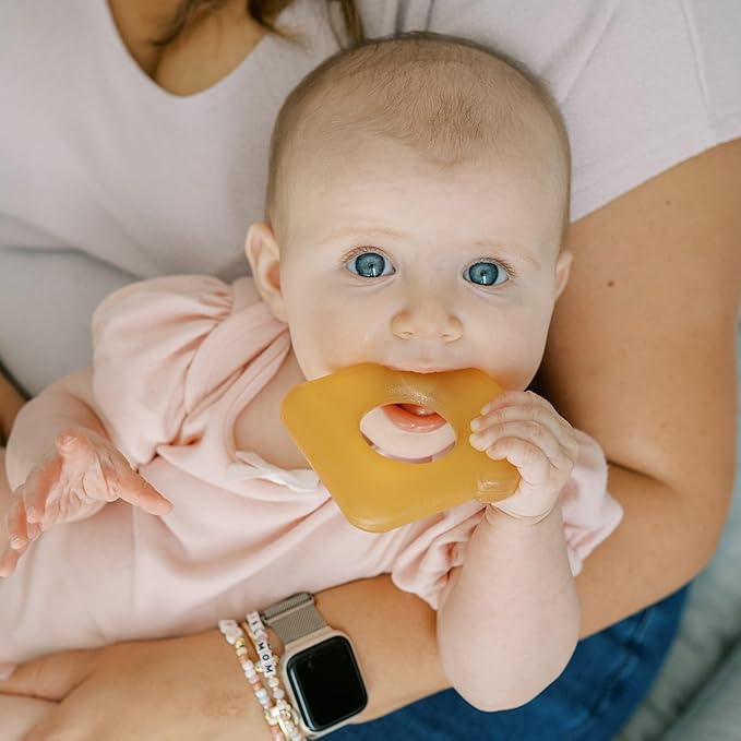 Dr. Brown's AquaCool Water-Filled Teether, Cooling Baby Teether Toy for Sore Gums, Avocado Toast Shapes, BPA Free, 3m+, 2-Pack