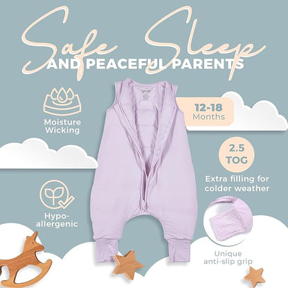Nyte Nyte Baby - Sleeveless Soft Baby & Toddler Sleeping Sack, Breathable with Adjustable Feet Cuffs & Anti-Slip Grip