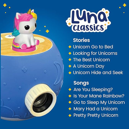 Kids Book Projector - 5 Unicorn & 5 Classic Read-Aloud Stories, 10 Songs, Night Light & Soothing Dream Music | Children Ages 3+ Storytime Projector for Kids & Toddlers | Owl & Unicorn
