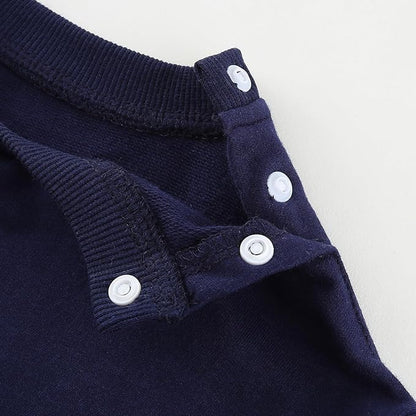 Fullfamous Baby and Toddler Boys 100% Cotton 2 Piece Long Sleeve Sweatshirt and Sweatpant Jogger Pants Set Newborn-4T