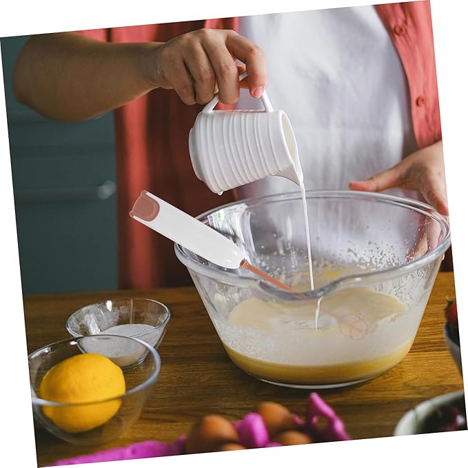 Healifty Electric Handheld Milk Powder Stirrer with Extended Rod Portable Lightweight Automatic Stirring Tool for Juice and Drinks Detachable Easy Clean Mixer Wands Warm White for Parents