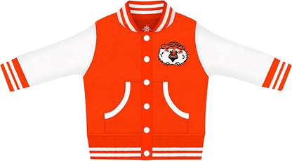 Creative Knitwear College Baby Varsity Jacket Lightweight - Team Logo, Multiple Colors, Unisex, (0 Months - 4T)