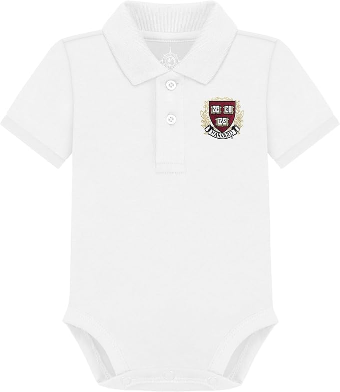 Creative Knitwear College Baby Polo Bodysuit Solid - Team Logo, Multiple Colors, for Boys & Girls (0-12 Months)